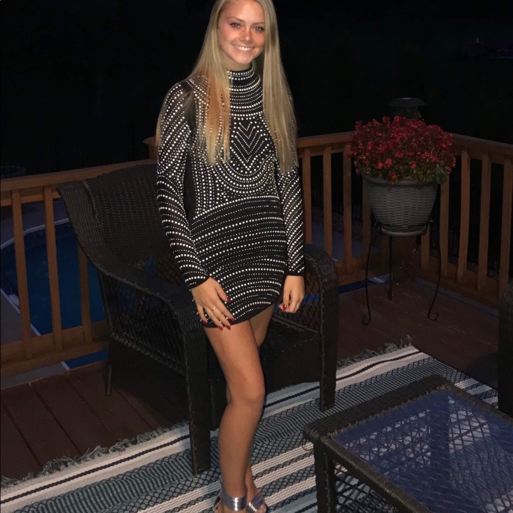 Windsor black pearl dress